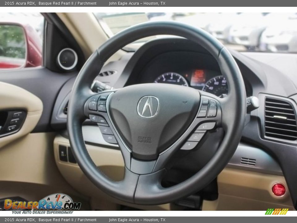 2015 Acura RDX Basque Red Pearl II / Parchment Photo #28
