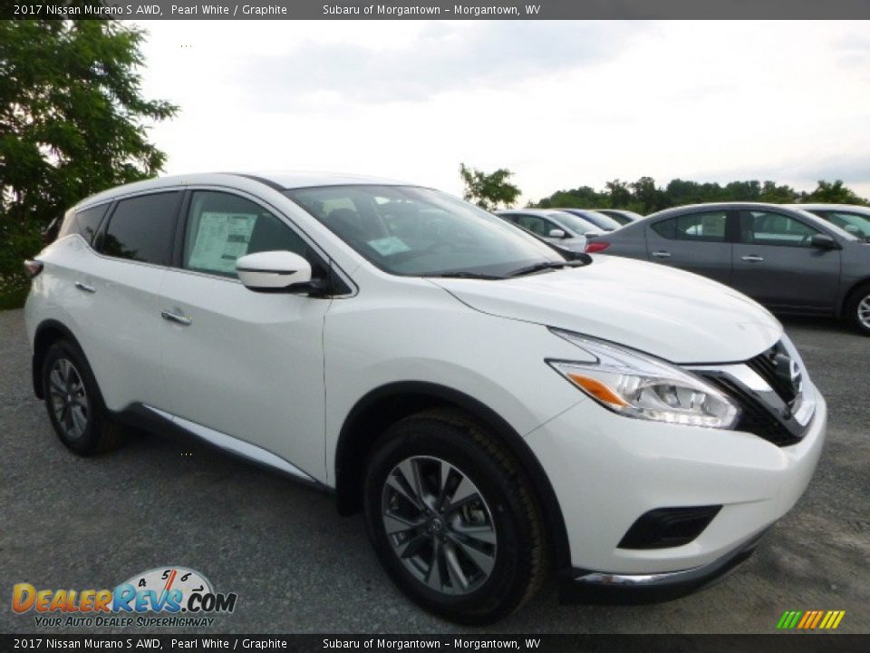 2017 Nissan Murano S AWD Pearl White / Graphite Photo #1