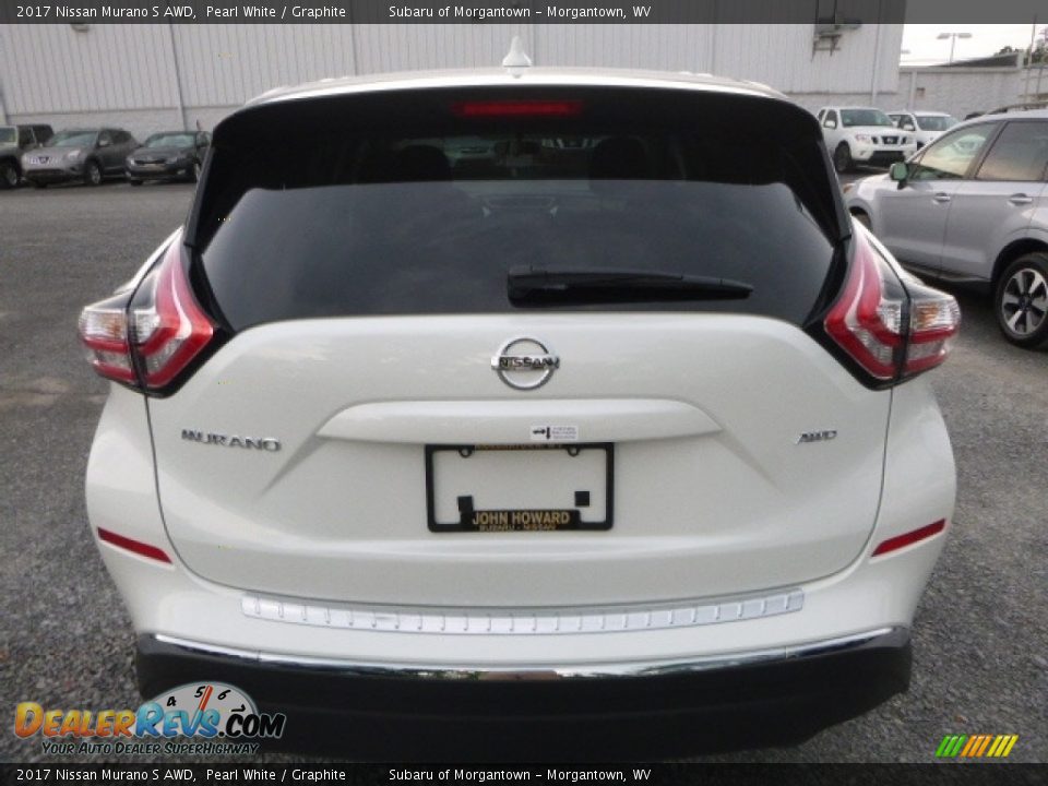 2017 Nissan Murano S AWD Pearl White / Graphite Photo #5