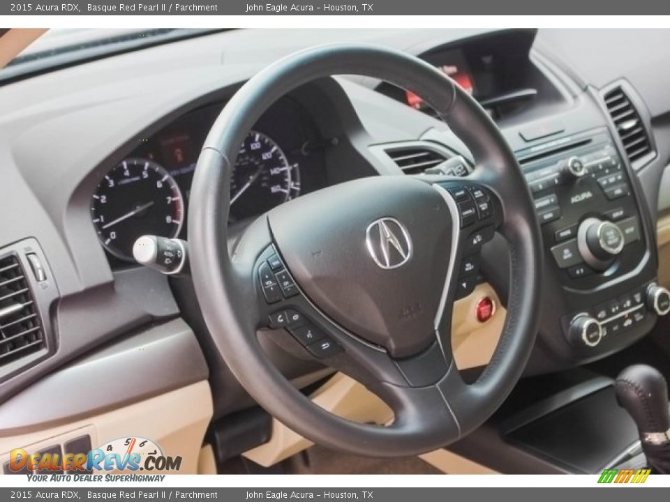 2015 Acura RDX Basque Red Pearl II / Parchment Photo #34