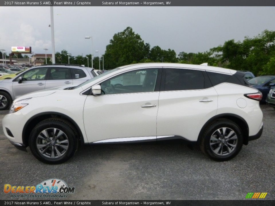2017 Nissan Murano S AWD Pearl White / Graphite Photo #7