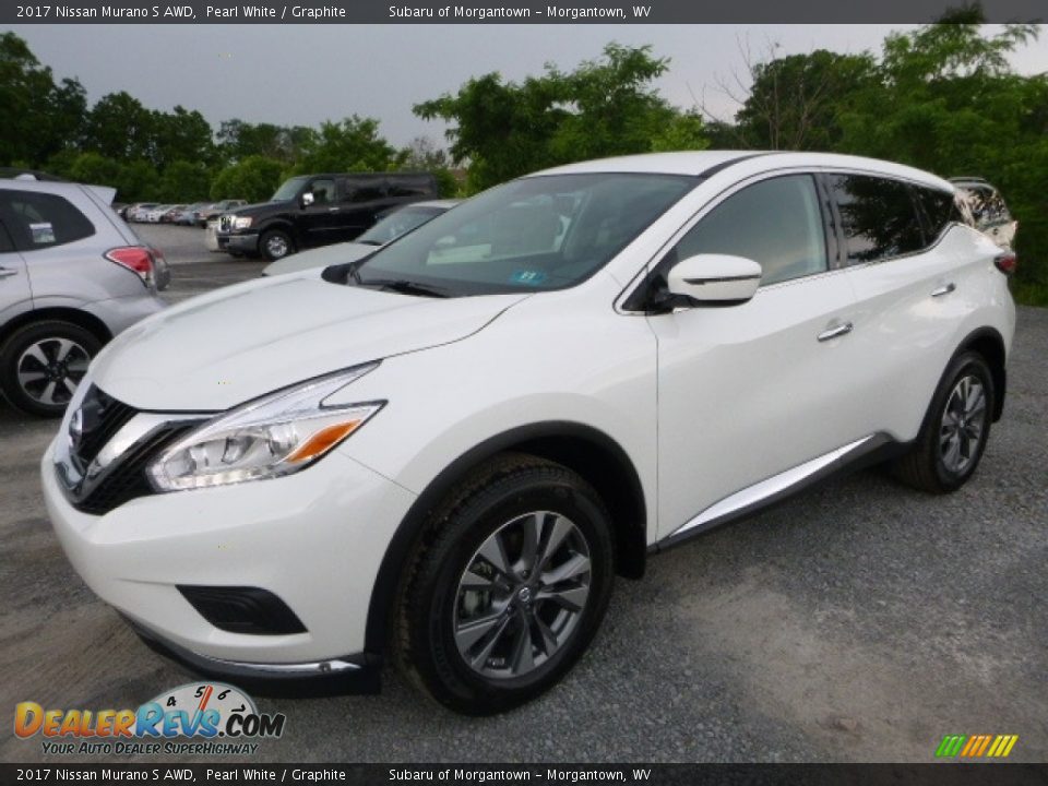 2017 Nissan Murano S AWD Pearl White / Graphite Photo #8