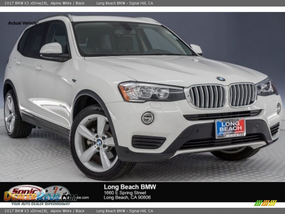 2017 BMW X3 xDrive28i Alpine White / Black Photo #15