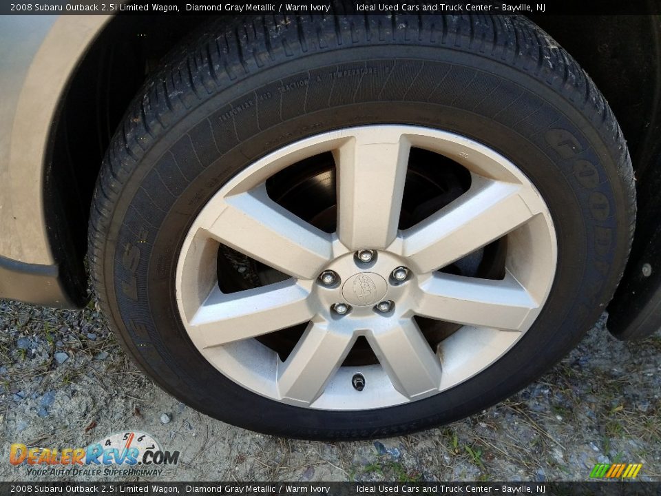 2008 Subaru Outback 2.5i Limited Wagon Diamond Gray Metallic / Warm Ivory Photo #26
