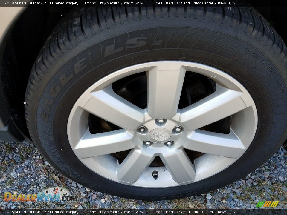 2008 Subaru Outback 2.5i Limited Wagon Diamond Gray Metallic / Warm Ivory Photo #27