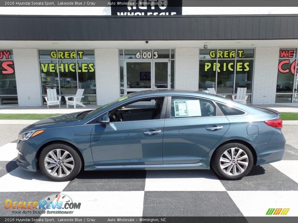 2016 Hyundai Sonata Sport Lakeside Blue / Gray Photo #1