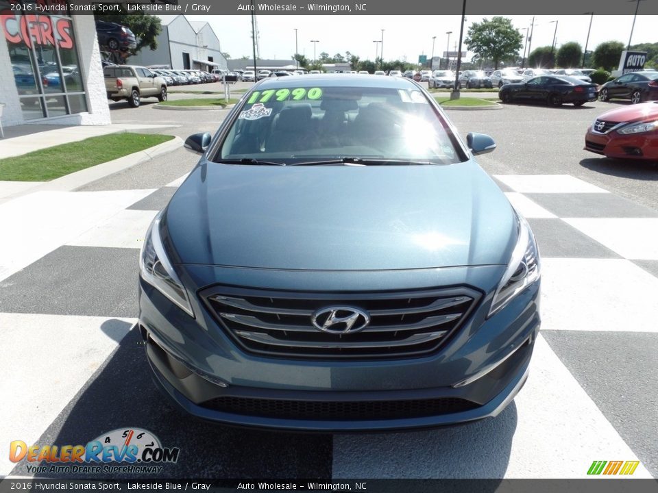 2016 Hyundai Sonata Sport Lakeside Blue / Gray Photo #2