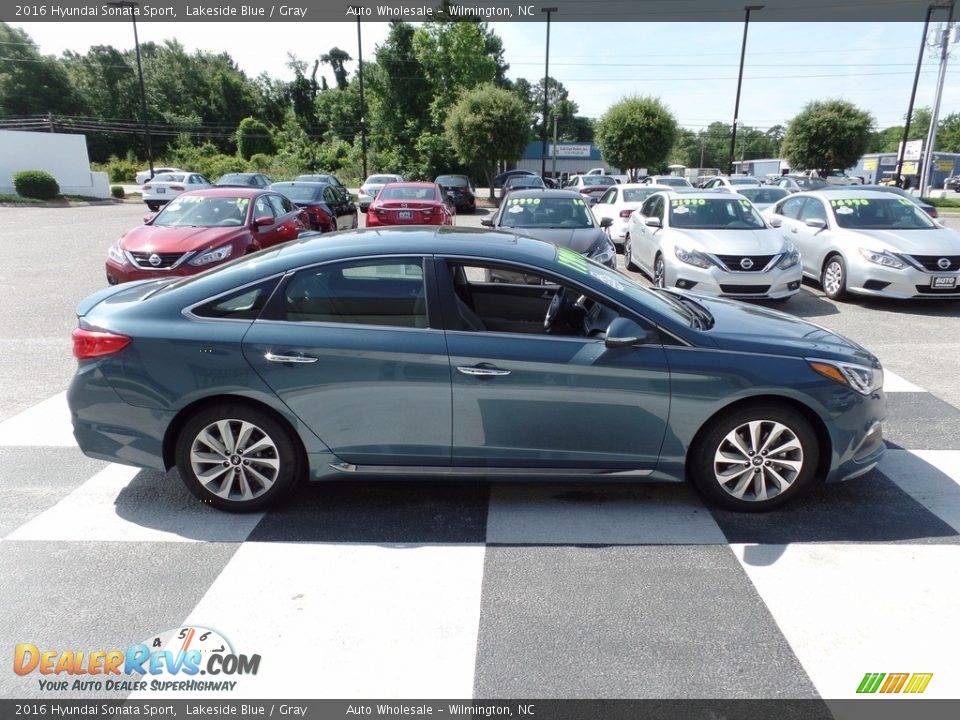 2016 Hyundai Sonata Sport Lakeside Blue / Gray Photo #3
