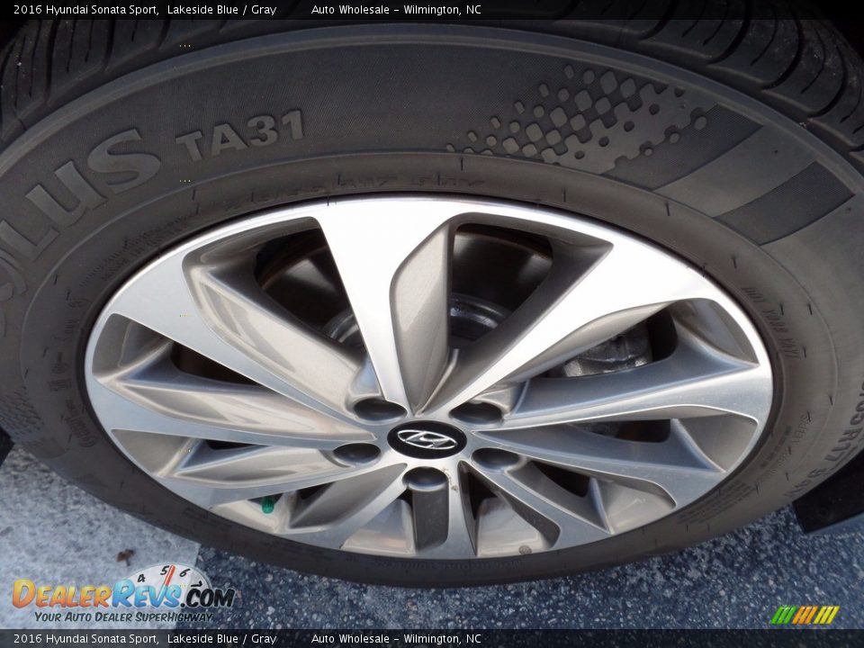 2016 Hyundai Sonata Sport Lakeside Blue / Gray Photo #7