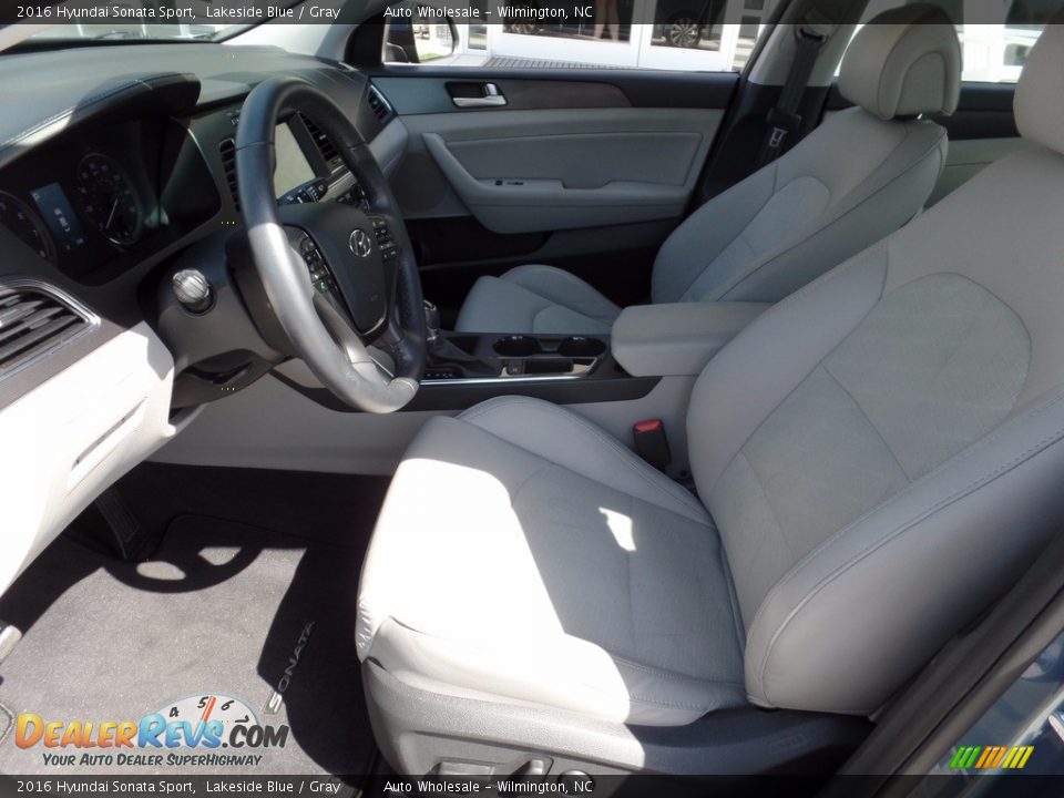 2016 Hyundai Sonata Sport Lakeside Blue / Gray Photo #10
