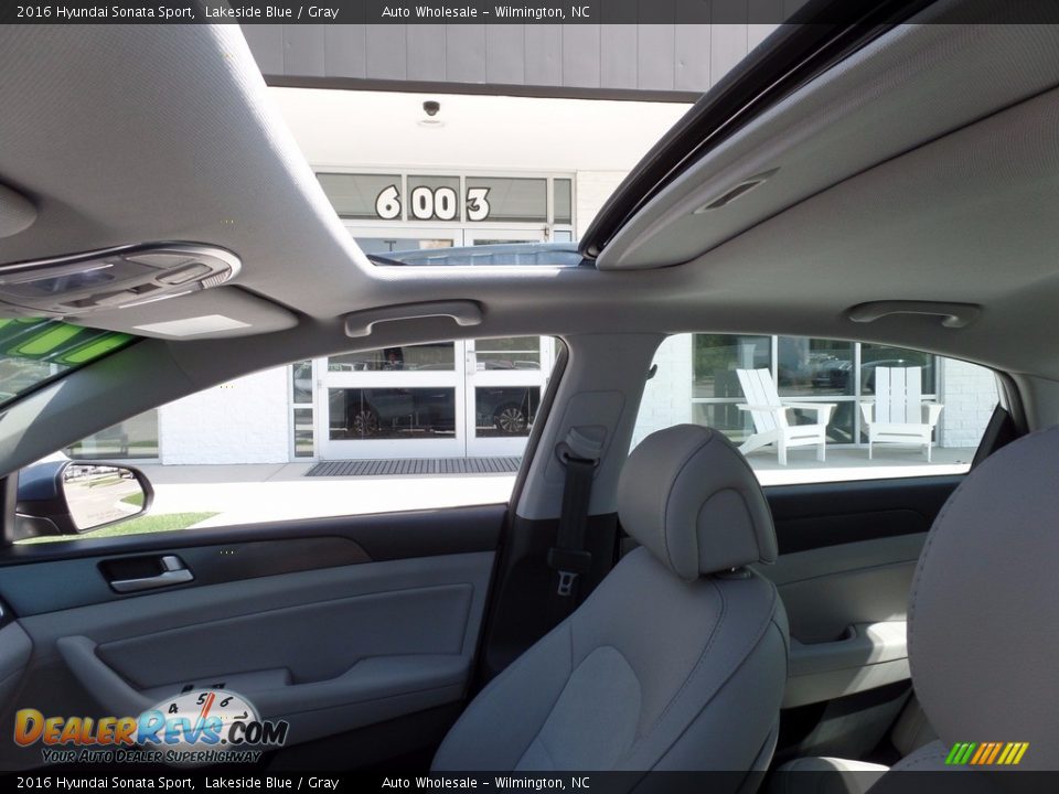 2016 Hyundai Sonata Sport Lakeside Blue / Gray Photo #11