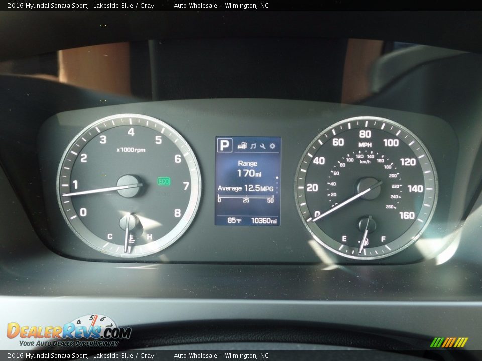 2016 Hyundai Sonata Sport Lakeside Blue / Gray Photo #16