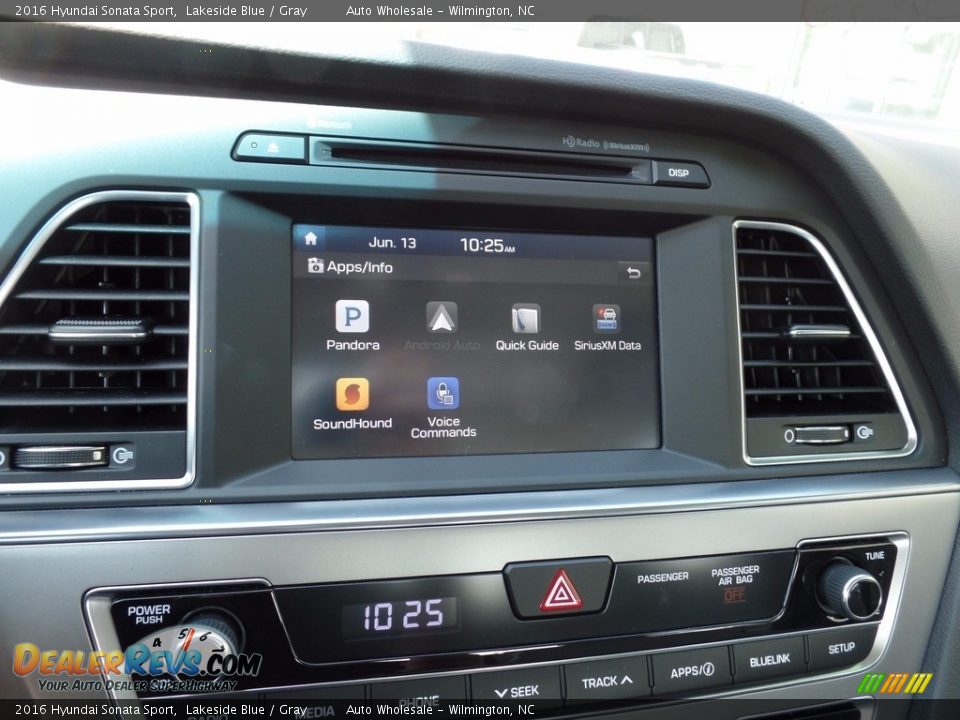 2016 Hyundai Sonata Sport Lakeside Blue / Gray Photo #17
