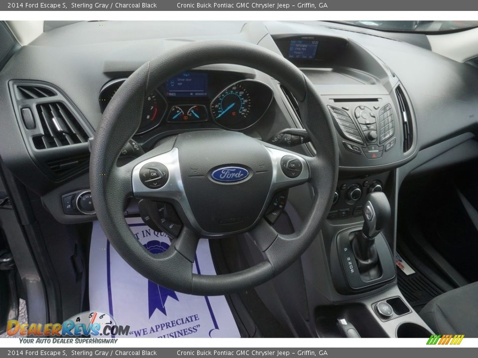 2014 Ford Escape S Sterling Gray / Charcoal Black Photo #10