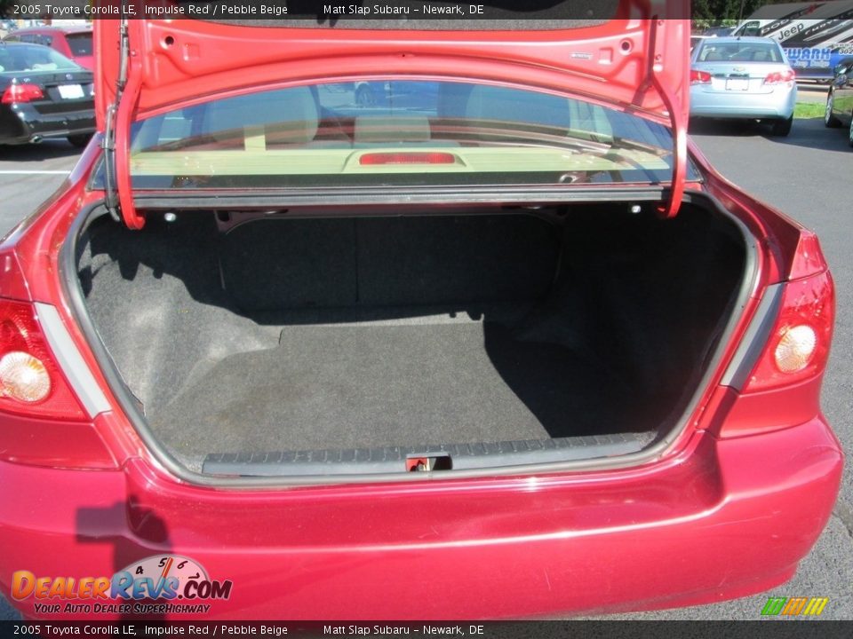 2005 Toyota Corolla LE Impulse Red / Pebble Beige Photo #18