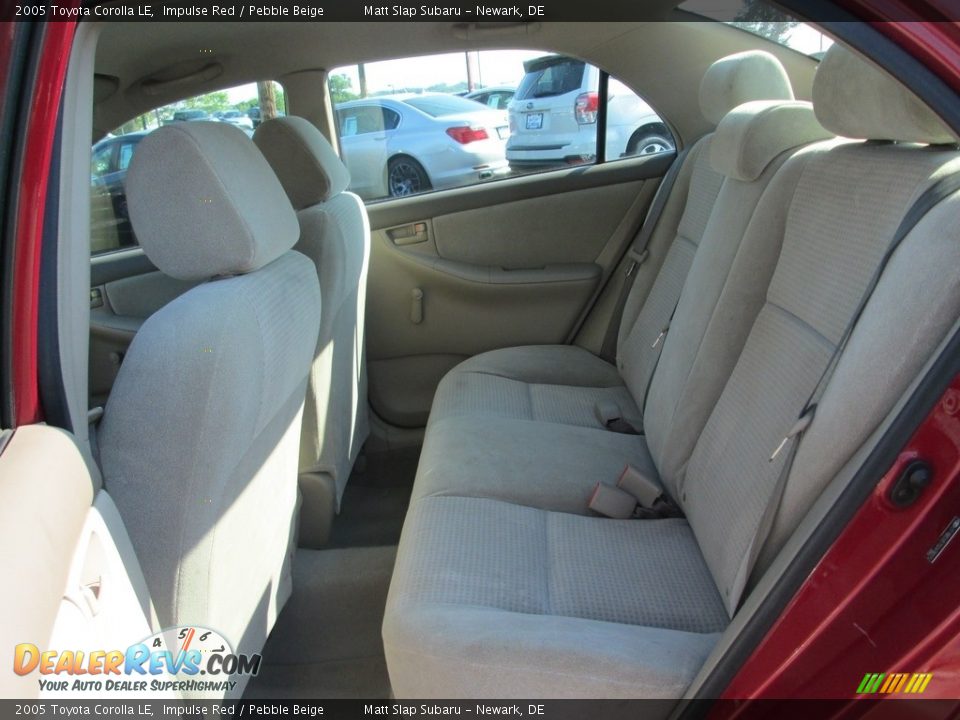 2005 Toyota Corolla LE Impulse Red / Pebble Beige Photo #19