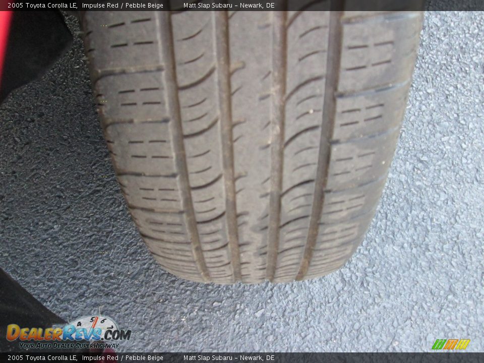 2005 Toyota Corolla LE Impulse Red / Pebble Beige Photo #21
