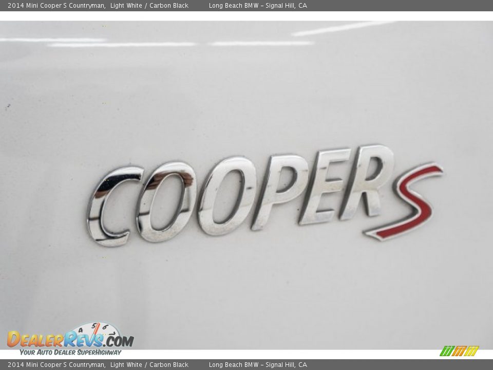 2014 Mini Cooper S Countryman Light White / Carbon Black Photo #7