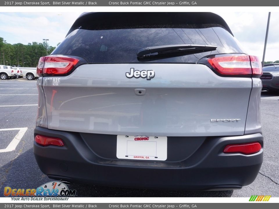 2017 Jeep Cherokee Sport Billet Silver Metallic / Black Photo #6