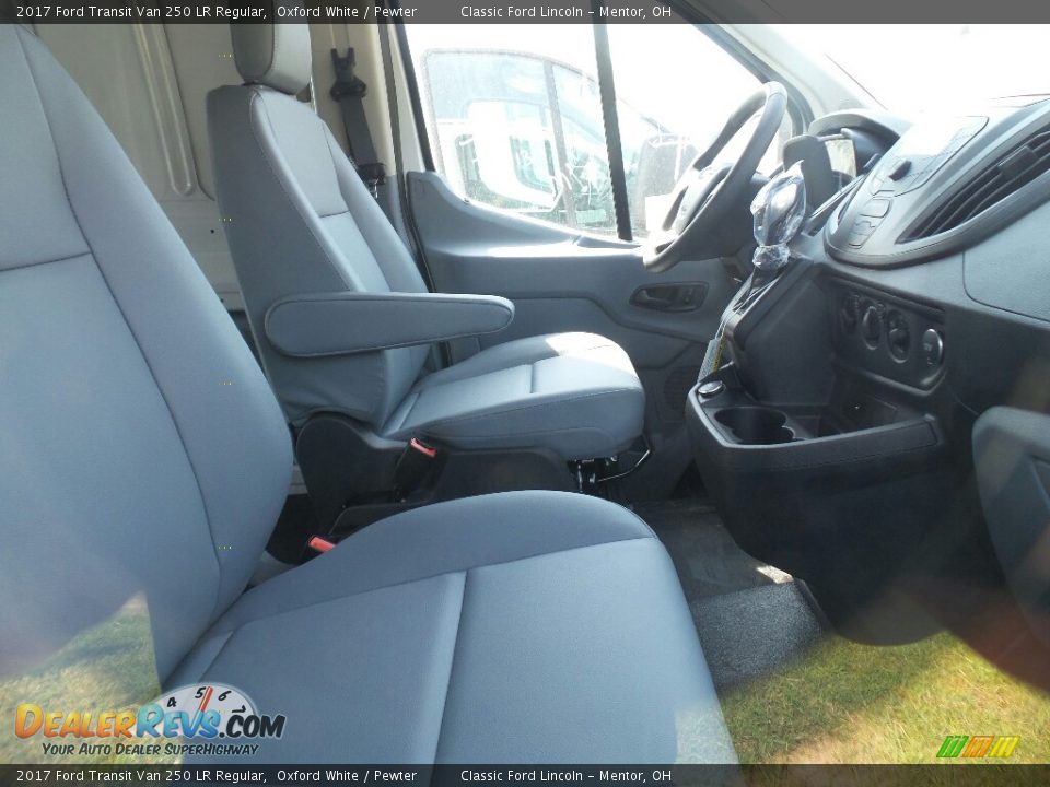 2017 Ford Transit Van 250 LR Regular Oxford White / Pewter Photo #2