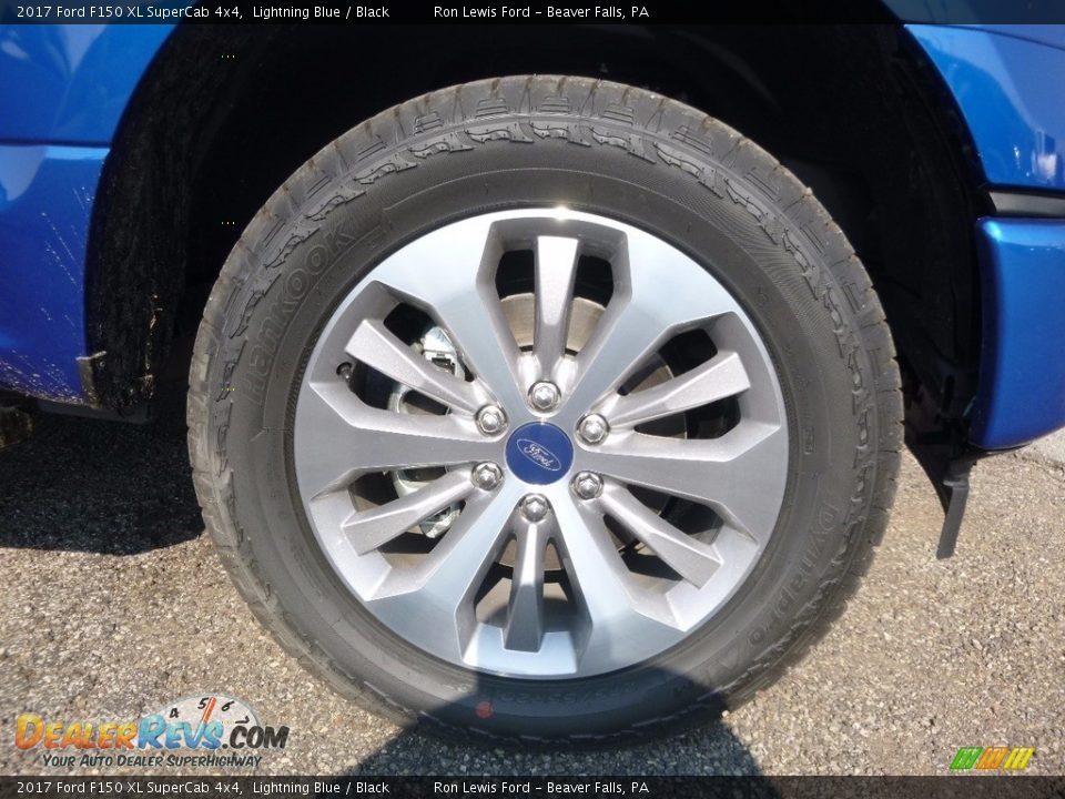 2017 Ford F150 XL SuperCab 4x4 Lightning Blue / Black Photo #9