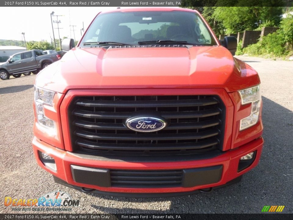 2017 Ford F150 XL SuperCab 4x4 Race Red / Earth Gray Photo #7