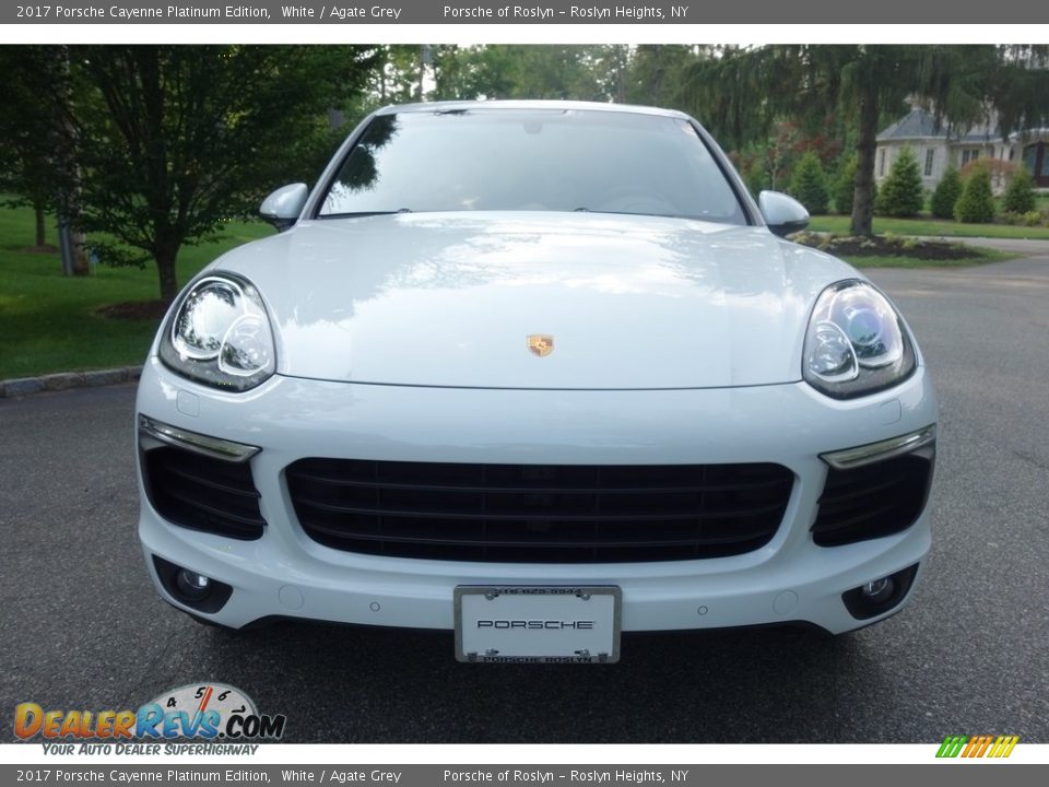 2017 Porsche Cayenne Platinum Edition White / Agate Grey Photo #2