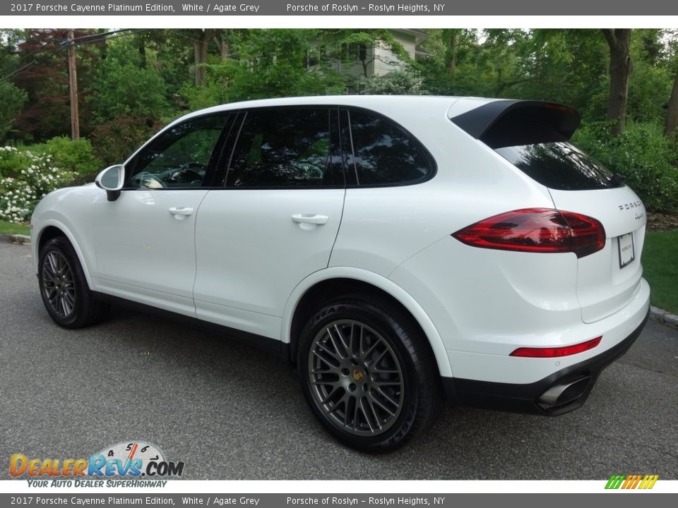 2017 Porsche Cayenne Platinum Edition White / Agate Grey Photo #4