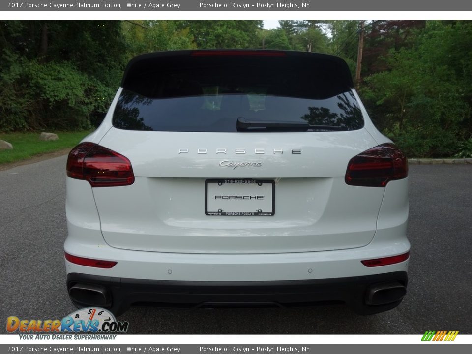 2017 Porsche Cayenne Platinum Edition White / Agate Grey Photo #5
