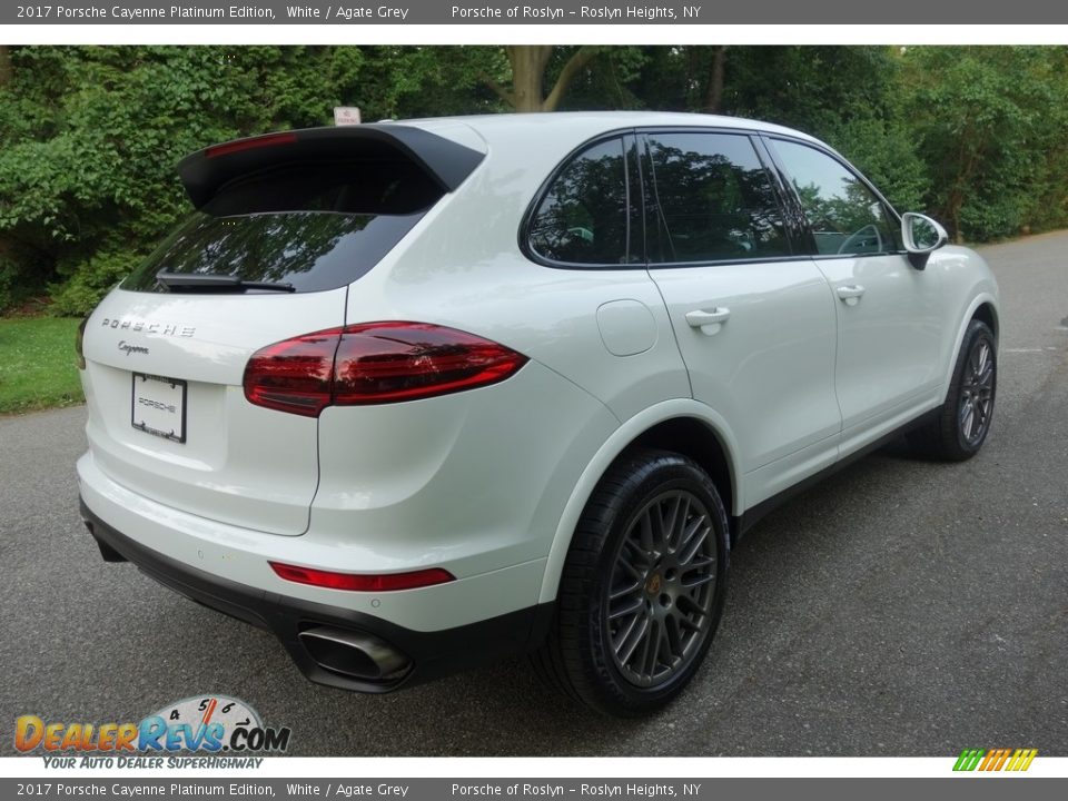 2017 Porsche Cayenne Platinum Edition White / Agate Grey Photo #6