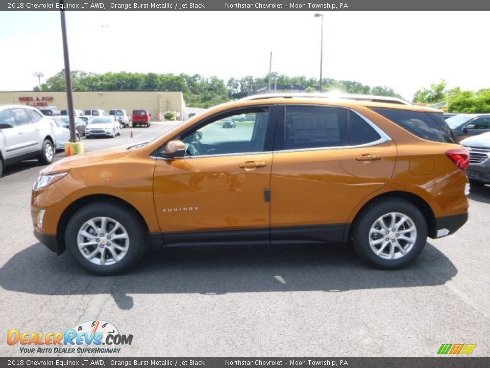 2018 Chevrolet Equinox LT AWD Orange Burst Metallic / Jet Black Photo #2