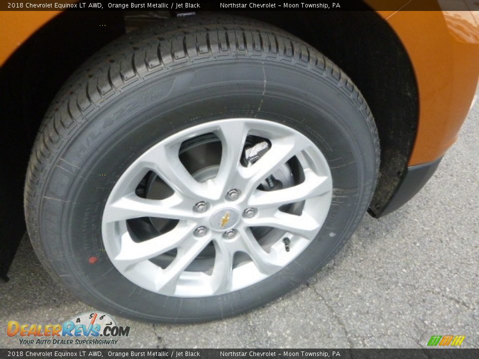 2018 Chevrolet Equinox LT AWD Orange Burst Metallic / Jet Black Photo #9