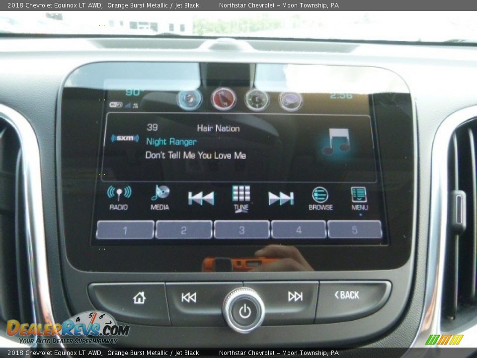 2018 Chevrolet Equinox LT AWD Orange Burst Metallic / Jet Black Photo #19