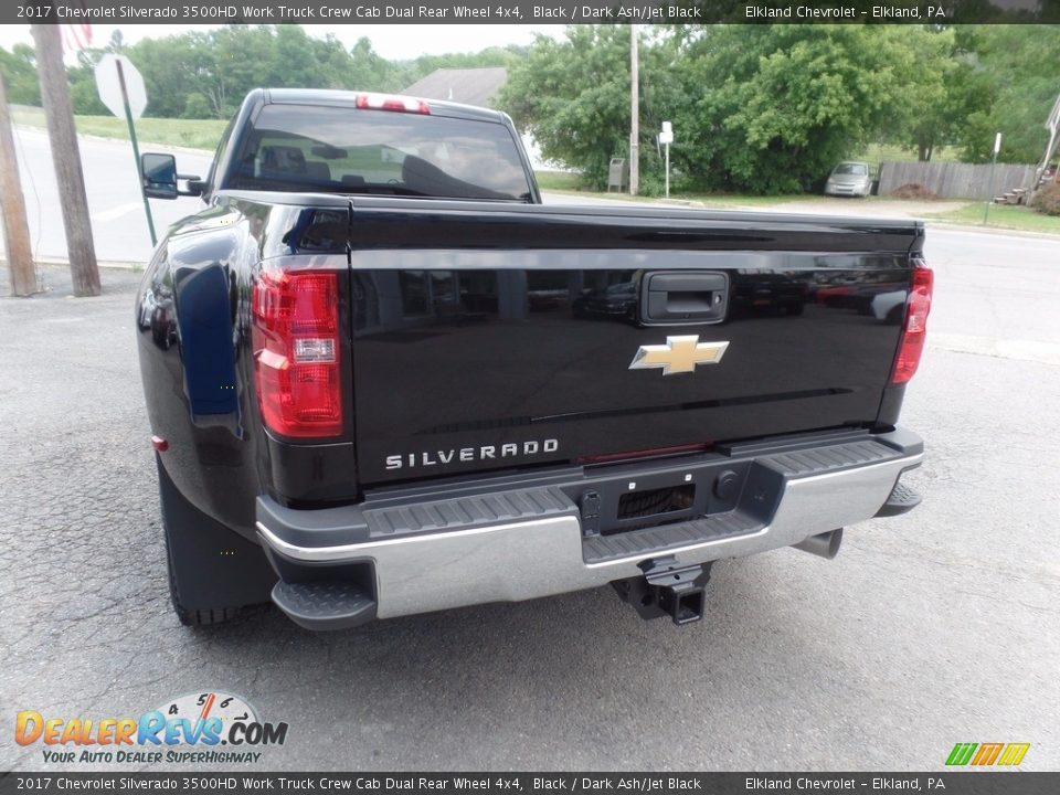 2017 Chevrolet Silverado 3500HD Work Truck Crew Cab Dual Rear Wheel 4x4 Black / Dark Ash/Jet Black Photo #7