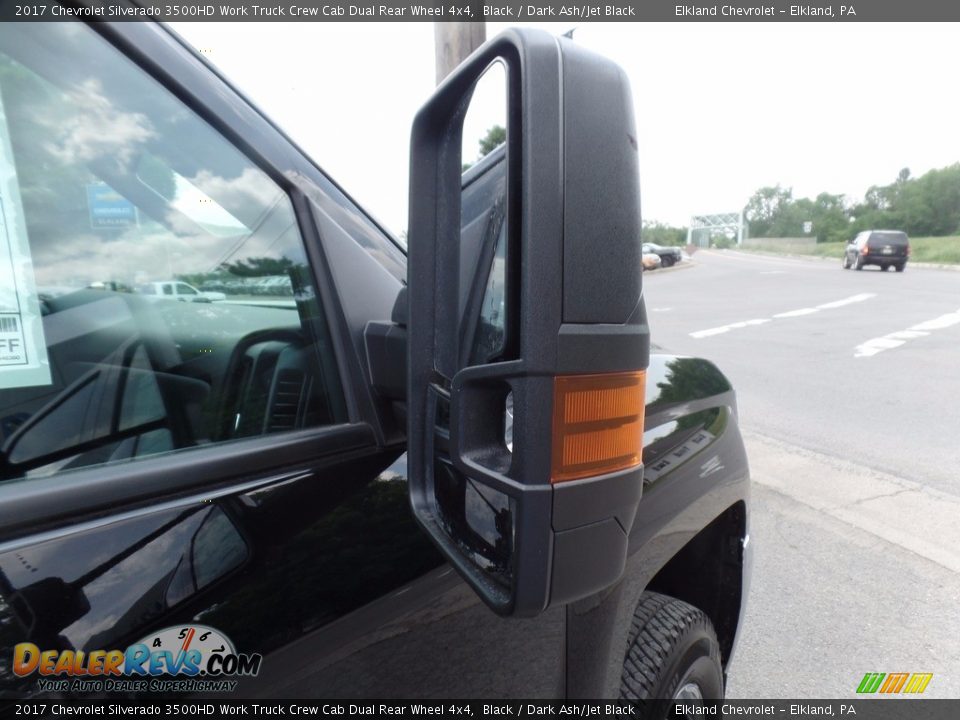 2017 Chevrolet Silverado 3500HD Work Truck Crew Cab Dual Rear Wheel 4x4 Black / Dark Ash/Jet Black Photo #10