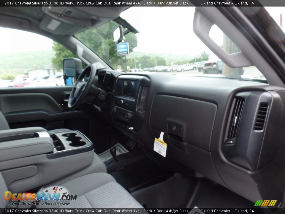 2017 Chevrolet Silverado 3500HD Work Truck Crew Cab Dual Rear Wheel 4x4 Black / Dark Ash/Jet Black Photo #12