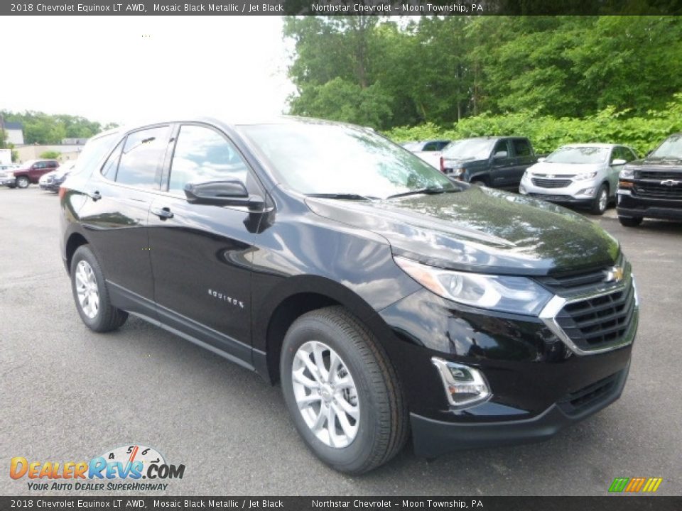 2018 Chevrolet Equinox LT AWD Mosaic Black Metallic / Jet Black Photo #7