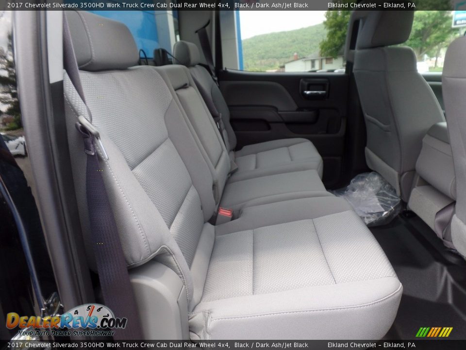 2017 Chevrolet Silverado 3500HD Work Truck Crew Cab Dual Rear Wheel 4x4 Black / Dark Ash/Jet Black Photo #14