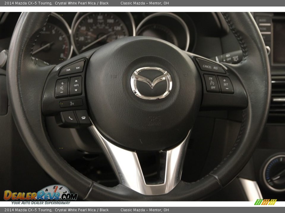 2014 Mazda CX-5 Touring Crystal White Pearl Mica / Black Photo #6