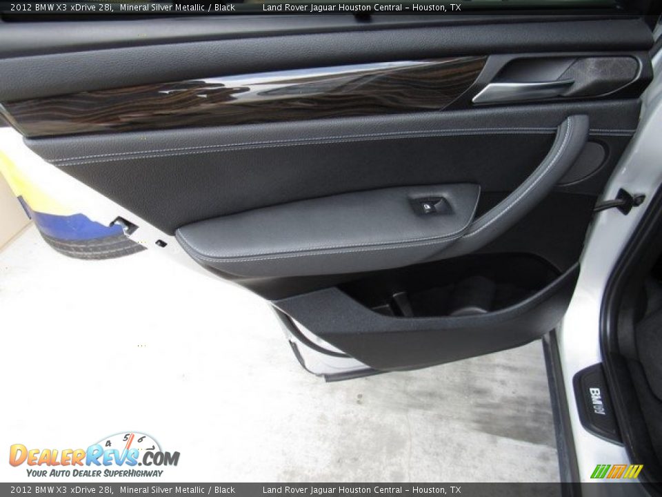 2012 BMW X3 xDrive 28i Mineral Silver Metallic / Black Photo #21