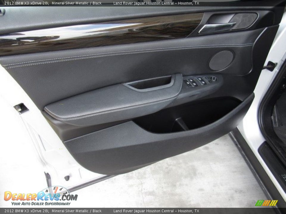 2012 BMW X3 xDrive 28i Mineral Silver Metallic / Black Photo #22
