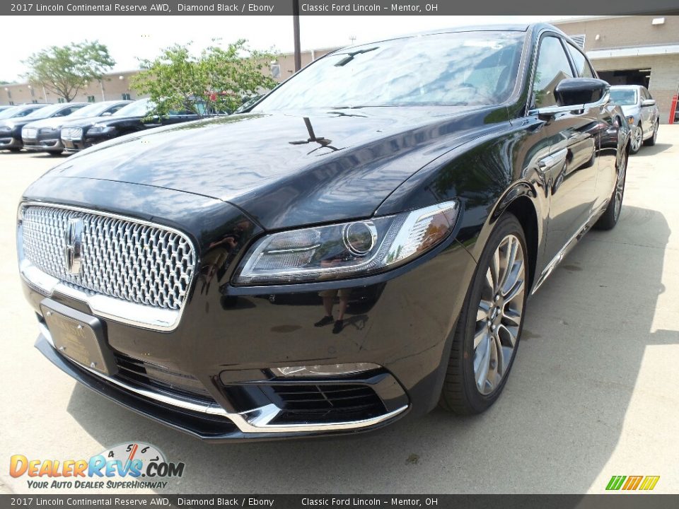 2017 Lincoln Continental Reserve AWD Diamond Black / Ebony Photo #1