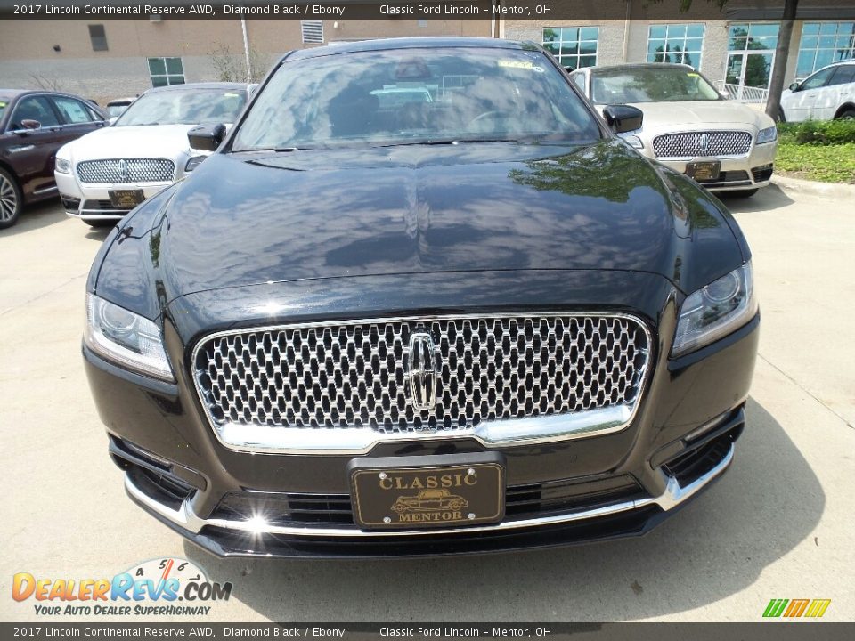 2017 Lincoln Continental Reserve AWD Diamond Black / Ebony Photo #2