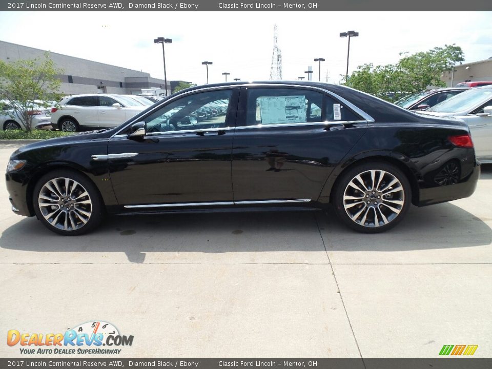 2017 Lincoln Continental Reserve AWD Diamond Black / Ebony Photo #3