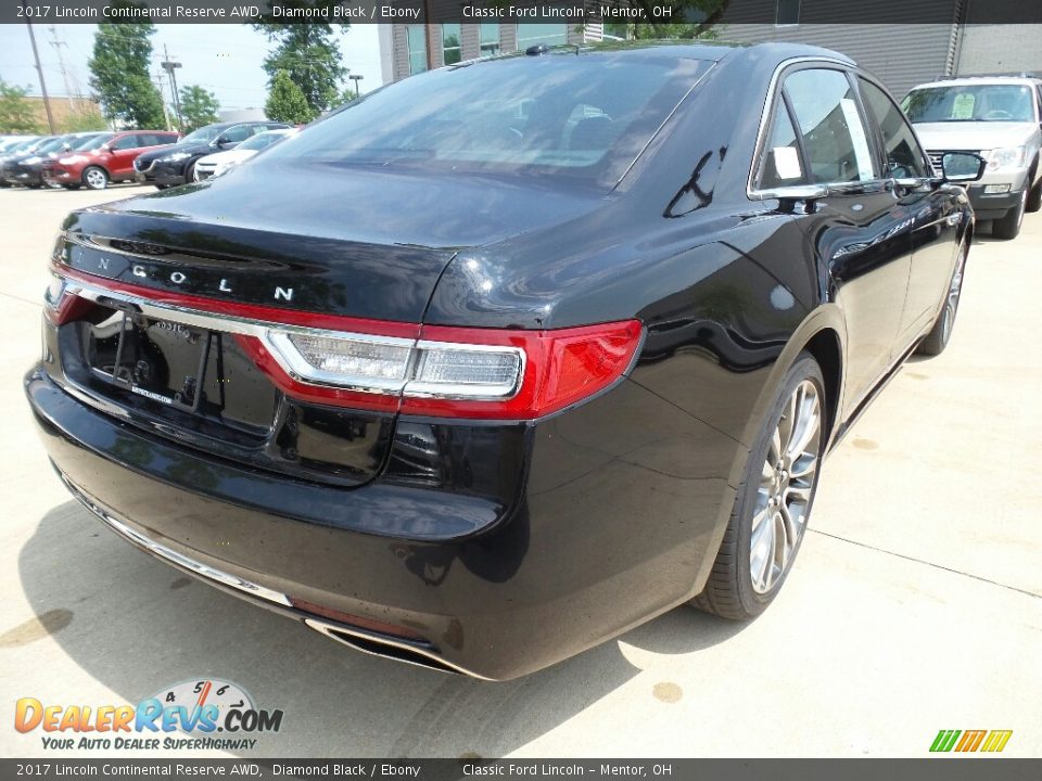 2017 Lincoln Continental Reserve AWD Diamond Black / Ebony Photo #4