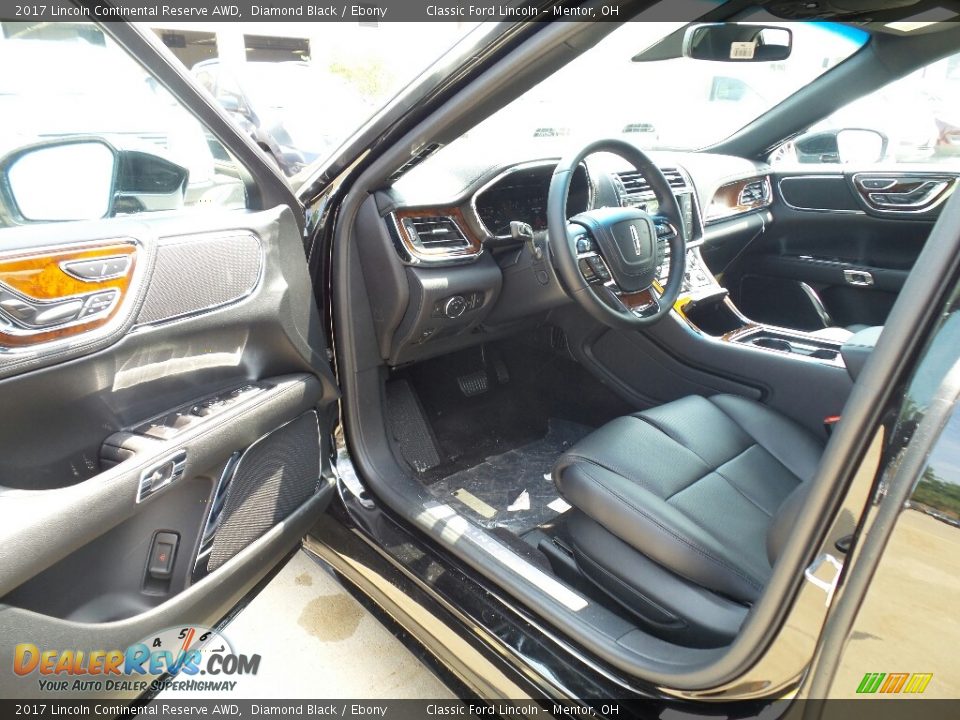 2017 Lincoln Continental Reserve AWD Diamond Black / Ebony Photo #7