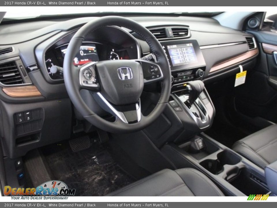 Black Interior - 2017 Honda CR-V EX-L Photo #12