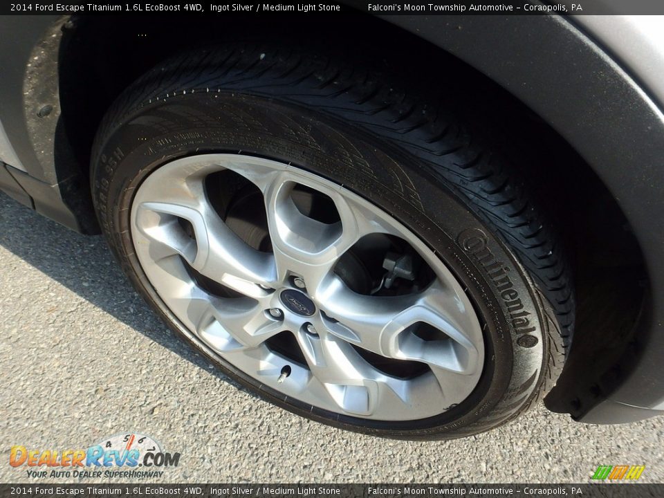 2014 Ford Escape Titanium 1.6L EcoBoost 4WD Ingot Silver / Medium Light Stone Photo #10