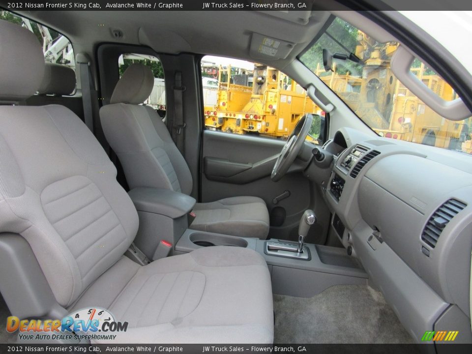 2012 Nissan Frontier S King Cab Avalanche White / Graphite Photo #14