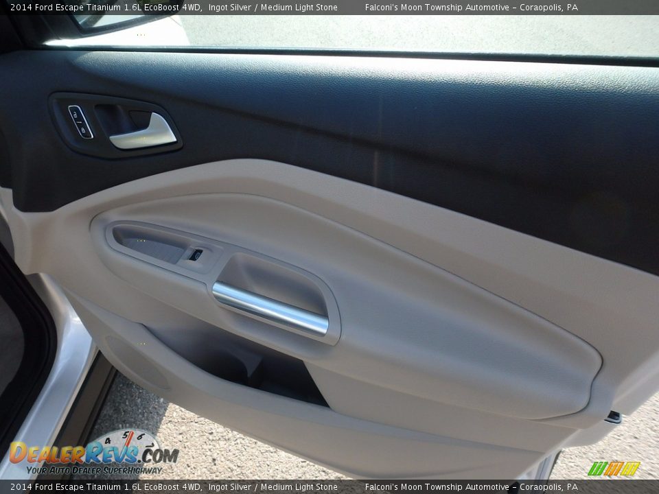 2014 Ford Escape Titanium 1.6L EcoBoost 4WD Ingot Silver / Medium Light Stone Photo #13